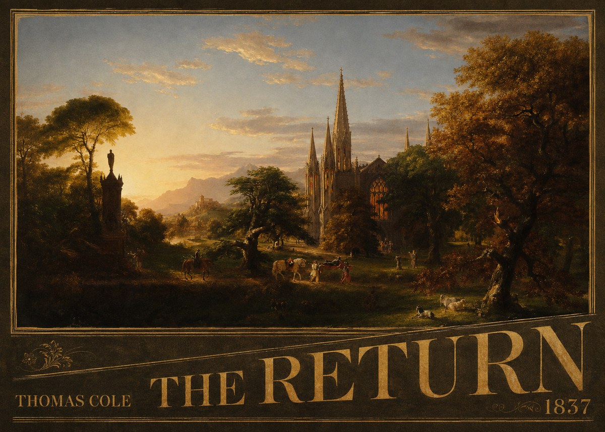 Thomas Cole The Return III No5 - Póster