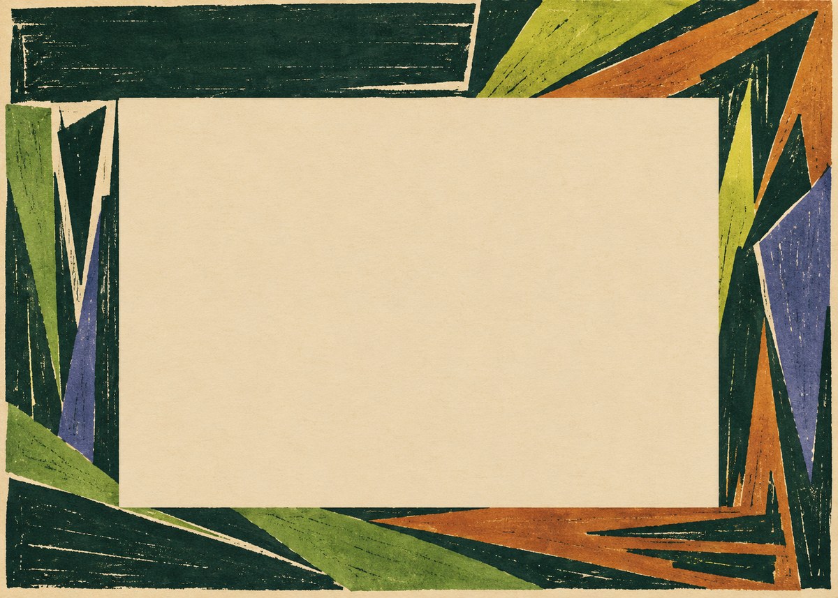 Max Pechstein Art Deco Landscape Frame No3 - Póster