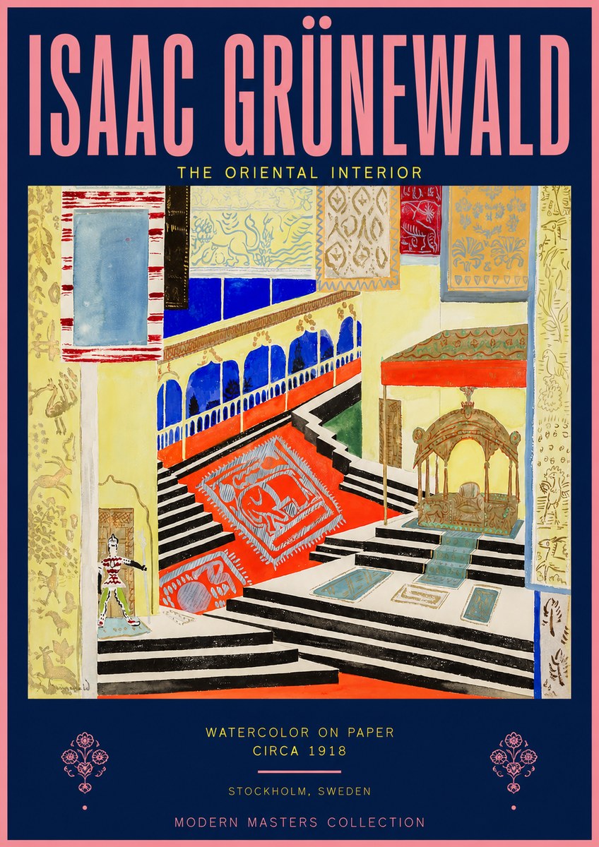 Isaac Grünewald The Oriental Interior No2 - Póster