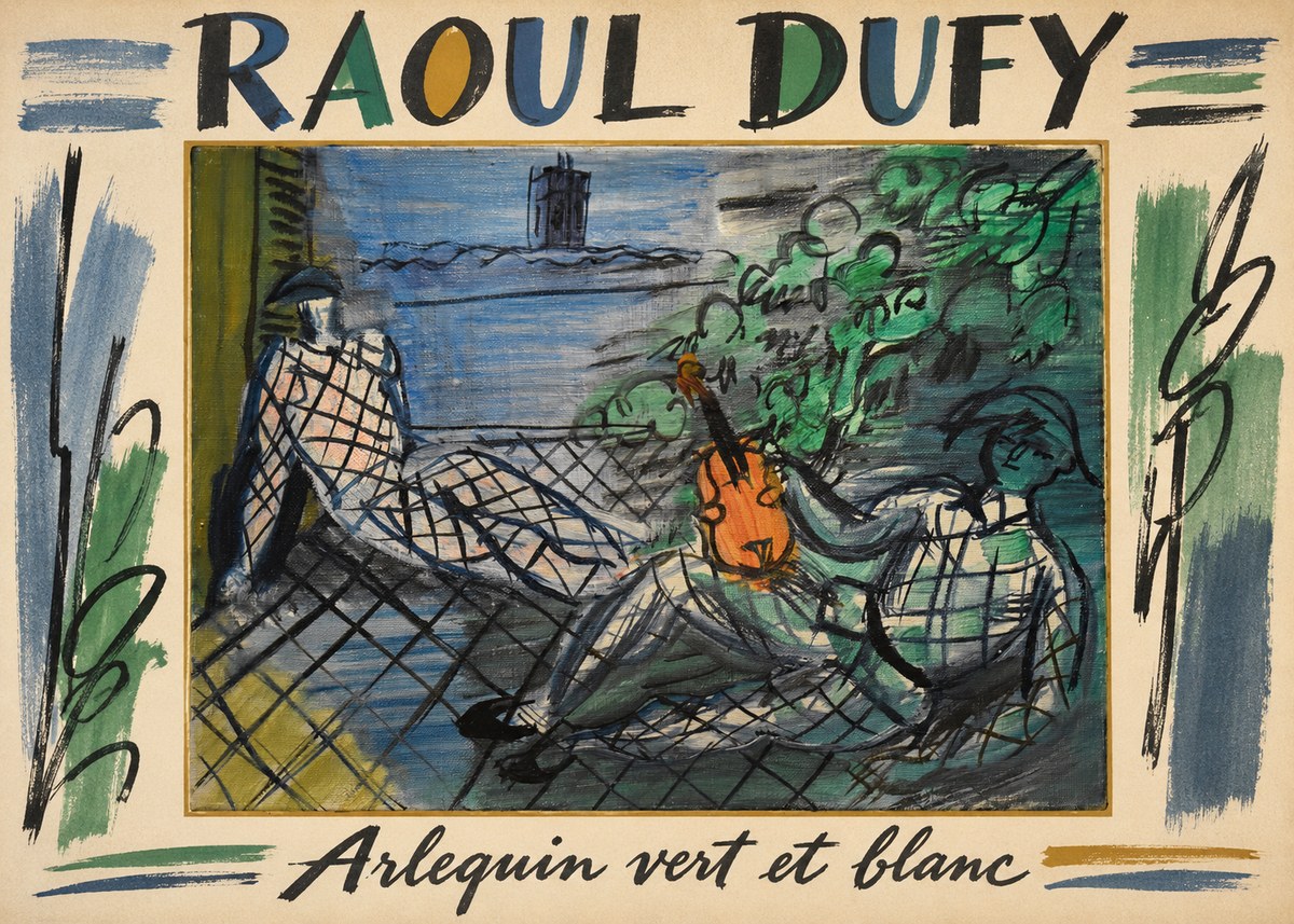 Raoul Dufy Arlequin Vert Et Blanc No1 - Póster