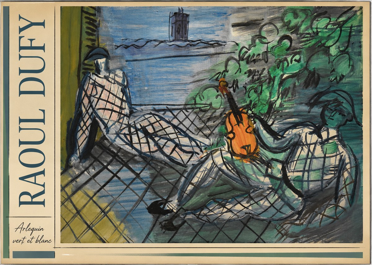 Raoul Dufy Arlequin Vert Et Blanc No2 - Póster