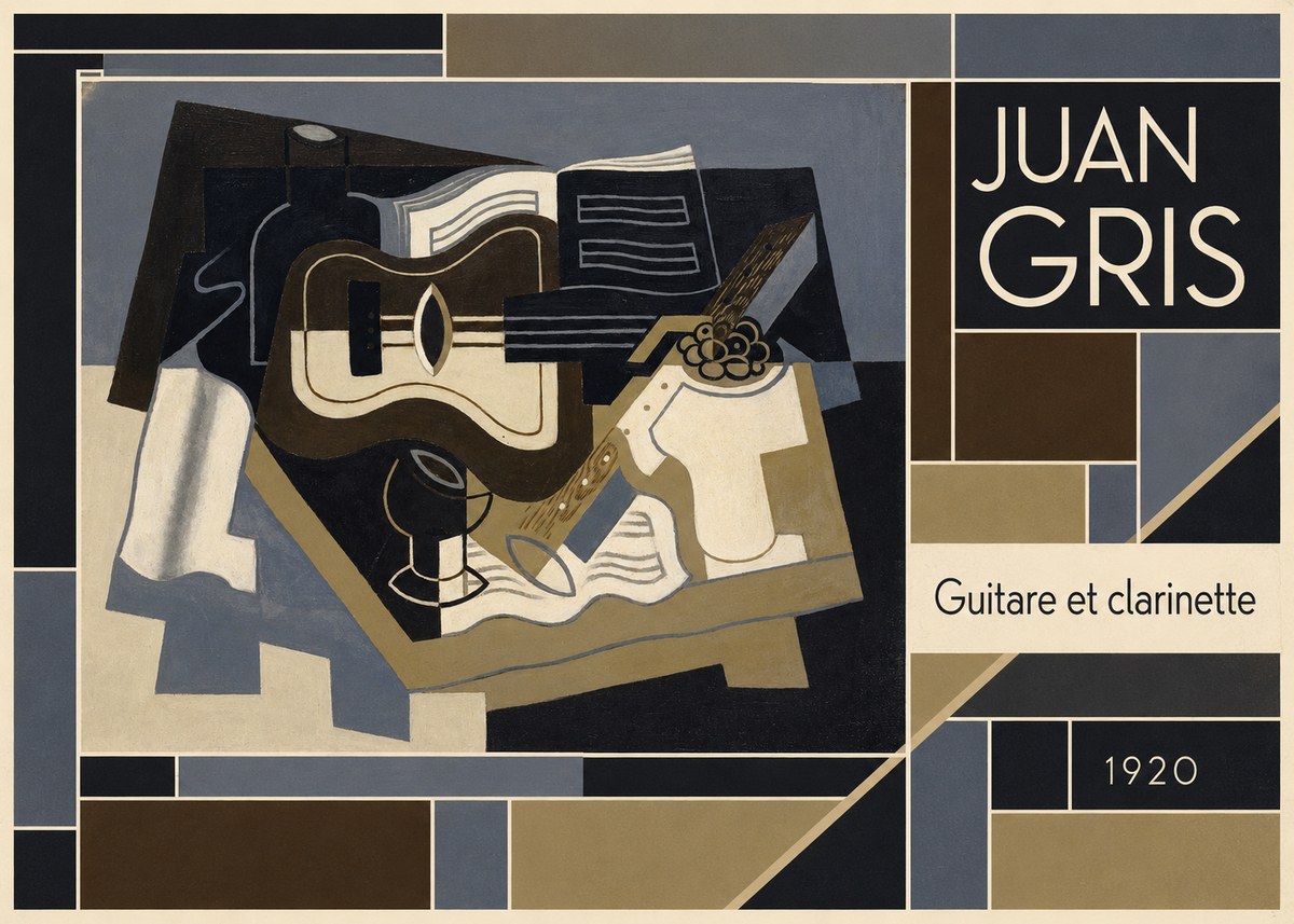 Juan Gris Guitare Et Clarinette No5 - Póster