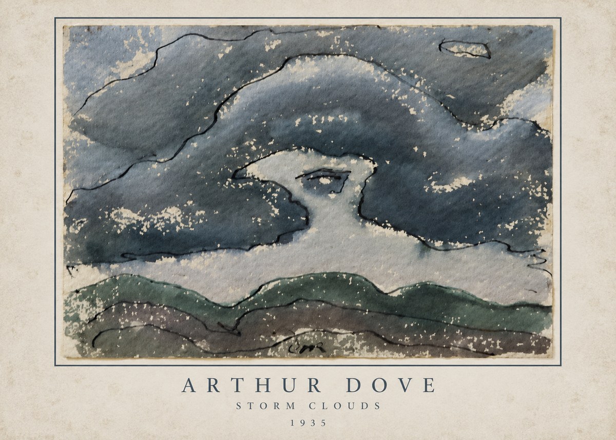 Arthur Dove Storm Clouds No3 - Póster