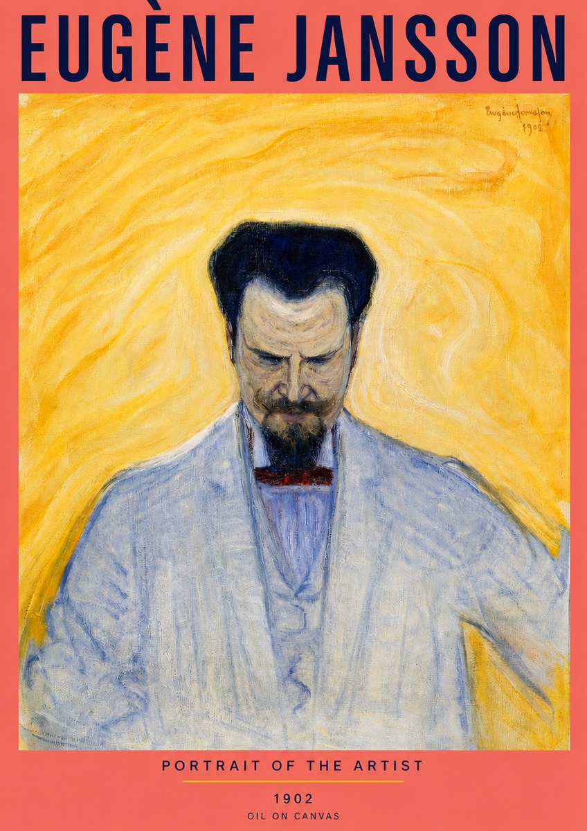 Eugène Jansson Portrait of the Artist II No3 - Póster