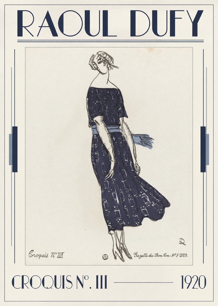Raoul Dufy Croquis N°. Iii No1 - Póster