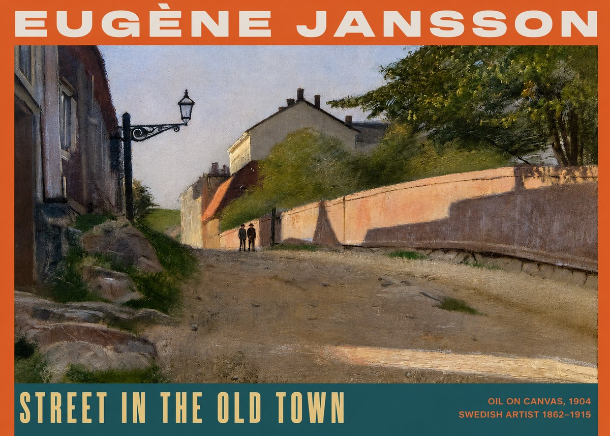 Eugène Jansson Street in the Old Town No2 - Póster