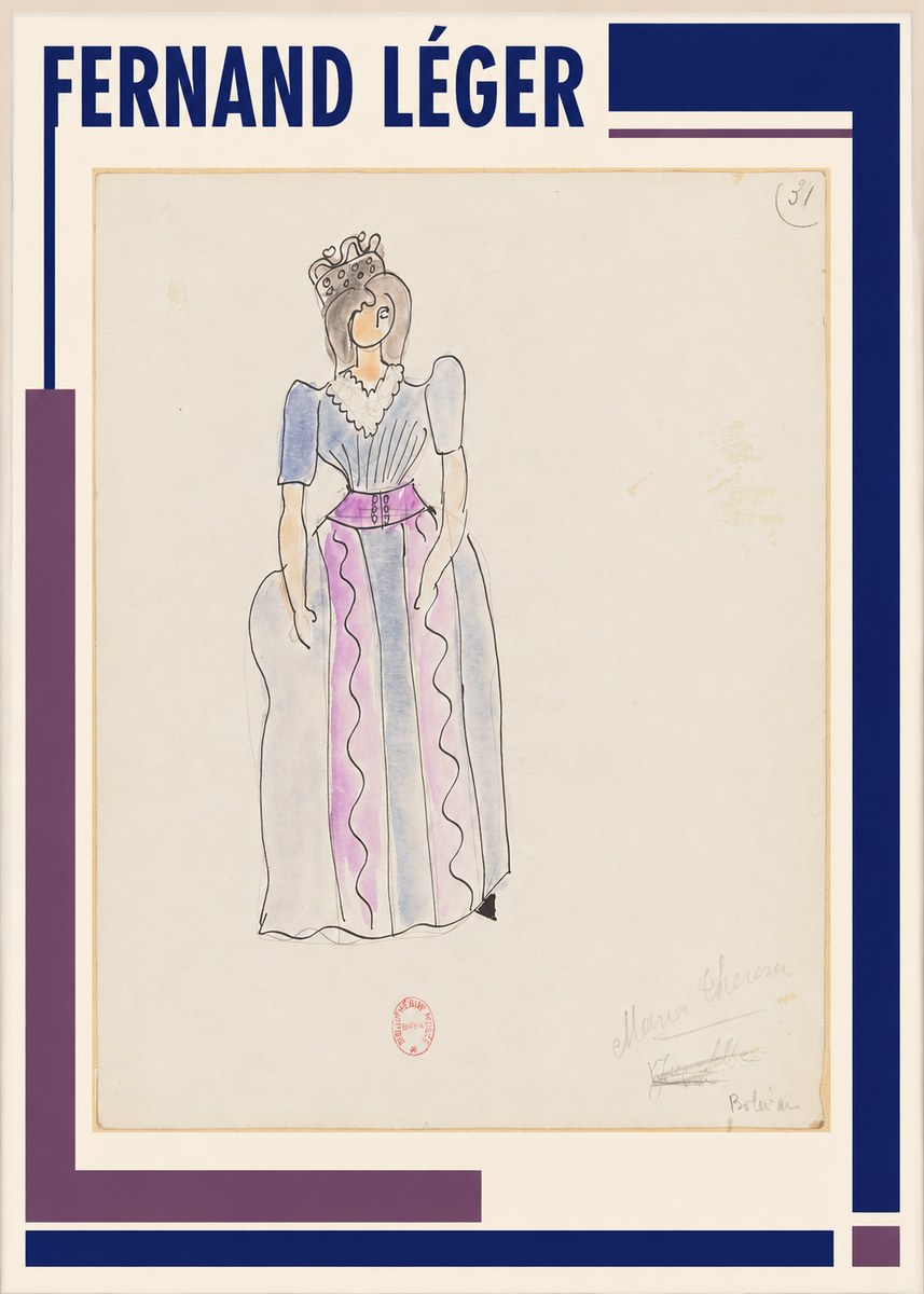 Fernand Léger Maria Theresa Bolívar No1 - Póster