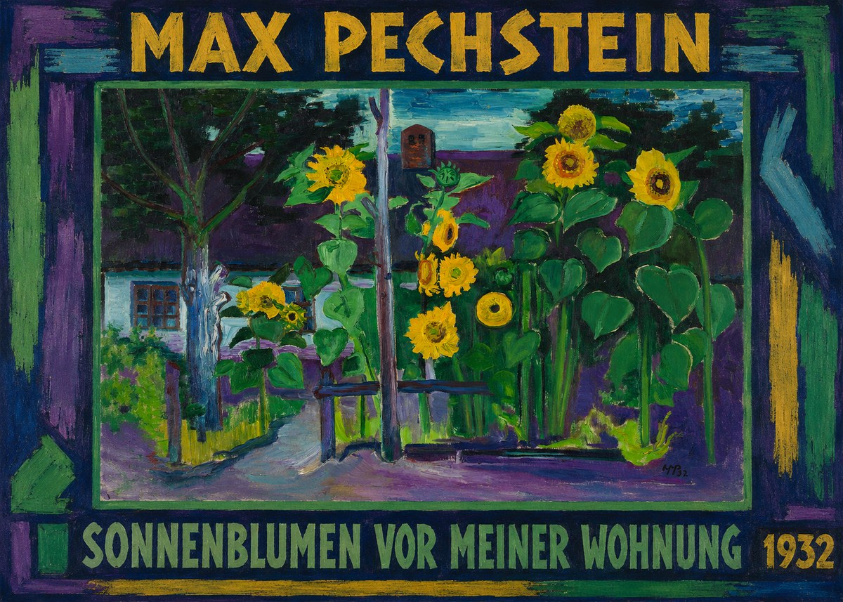 Max Pechstein Sonnenblumen Vor Meiner Wohnung No1 - Póster