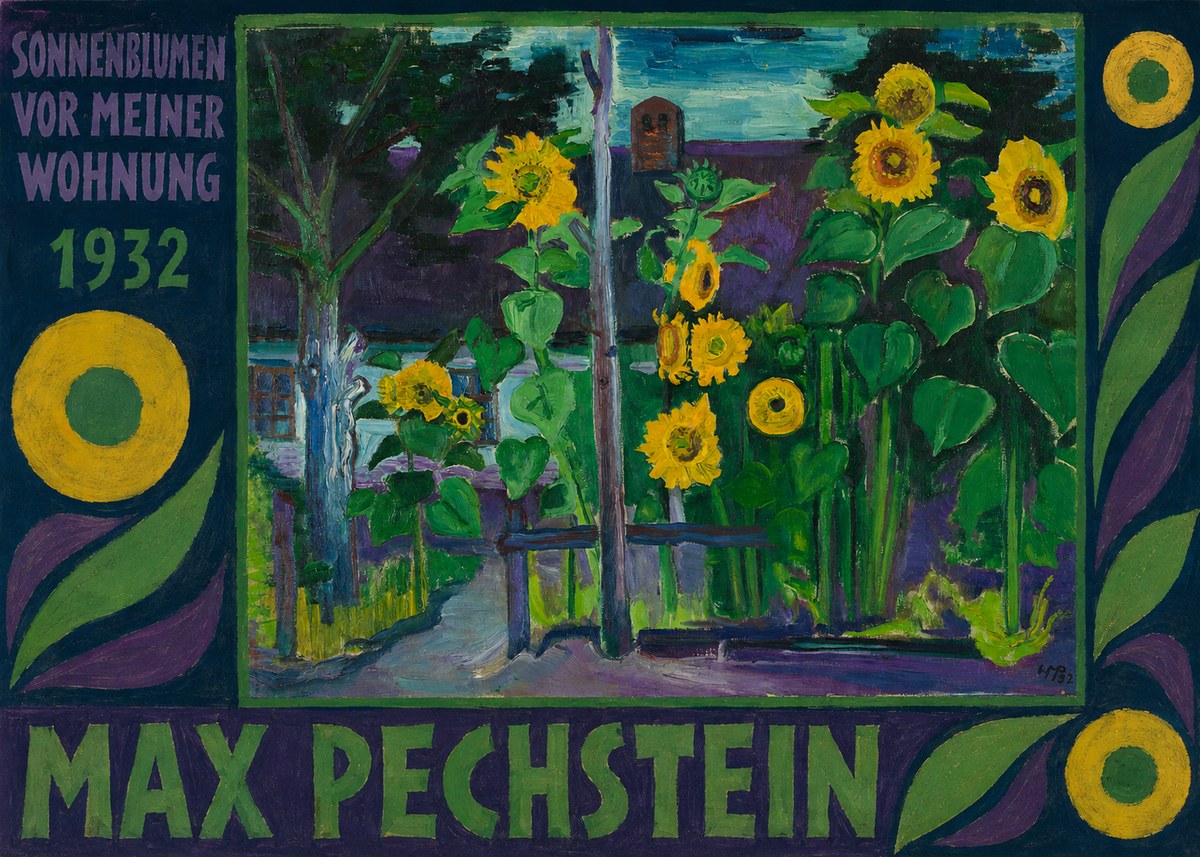 Max Pechstein Sonnenblumen Vor Meiner Wohnung No4 - Póster