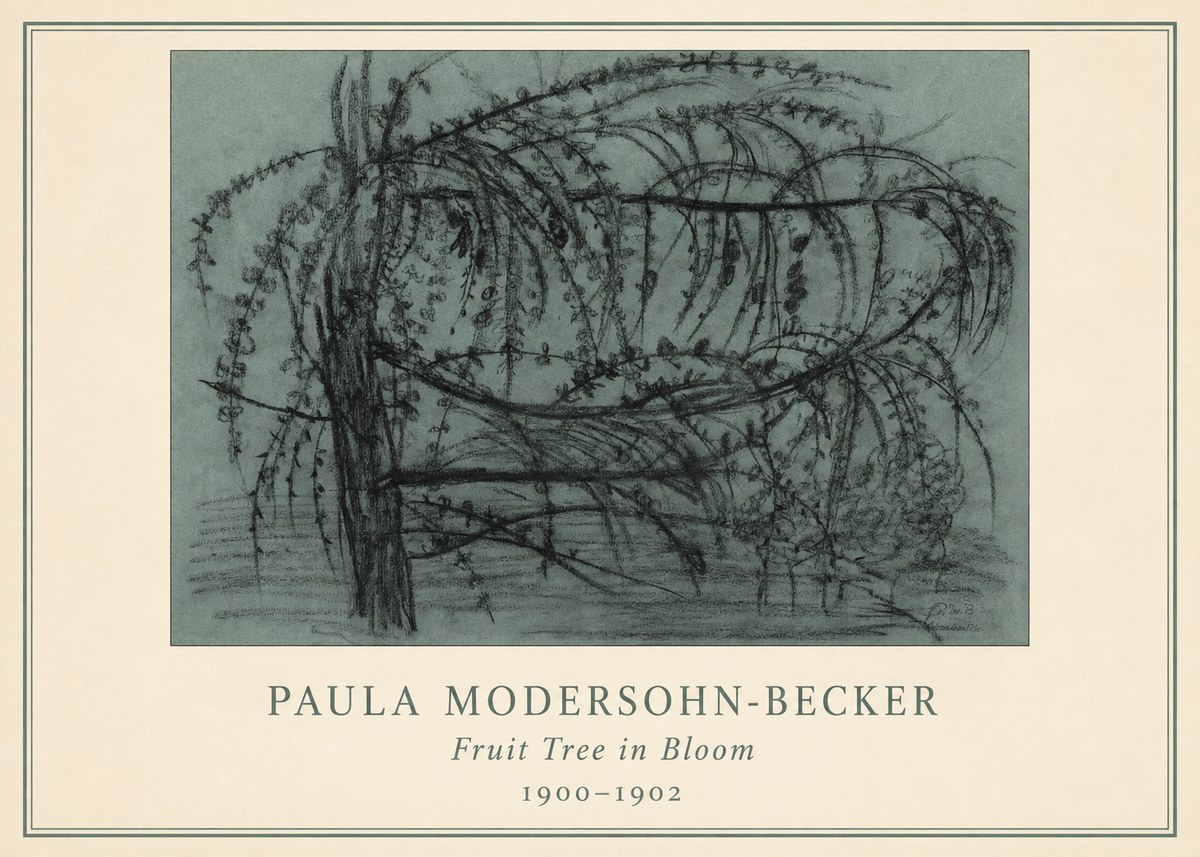 Paula Modersohn-Becker Fruit Tree in Bloom No3 - Póster