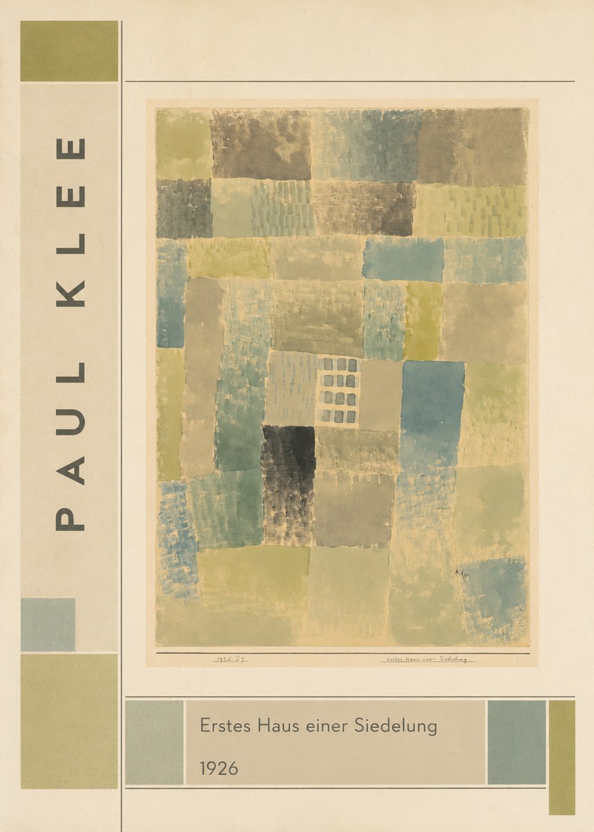 Paul Klee Erstes Haus Einer Siedelung No2 - Póster