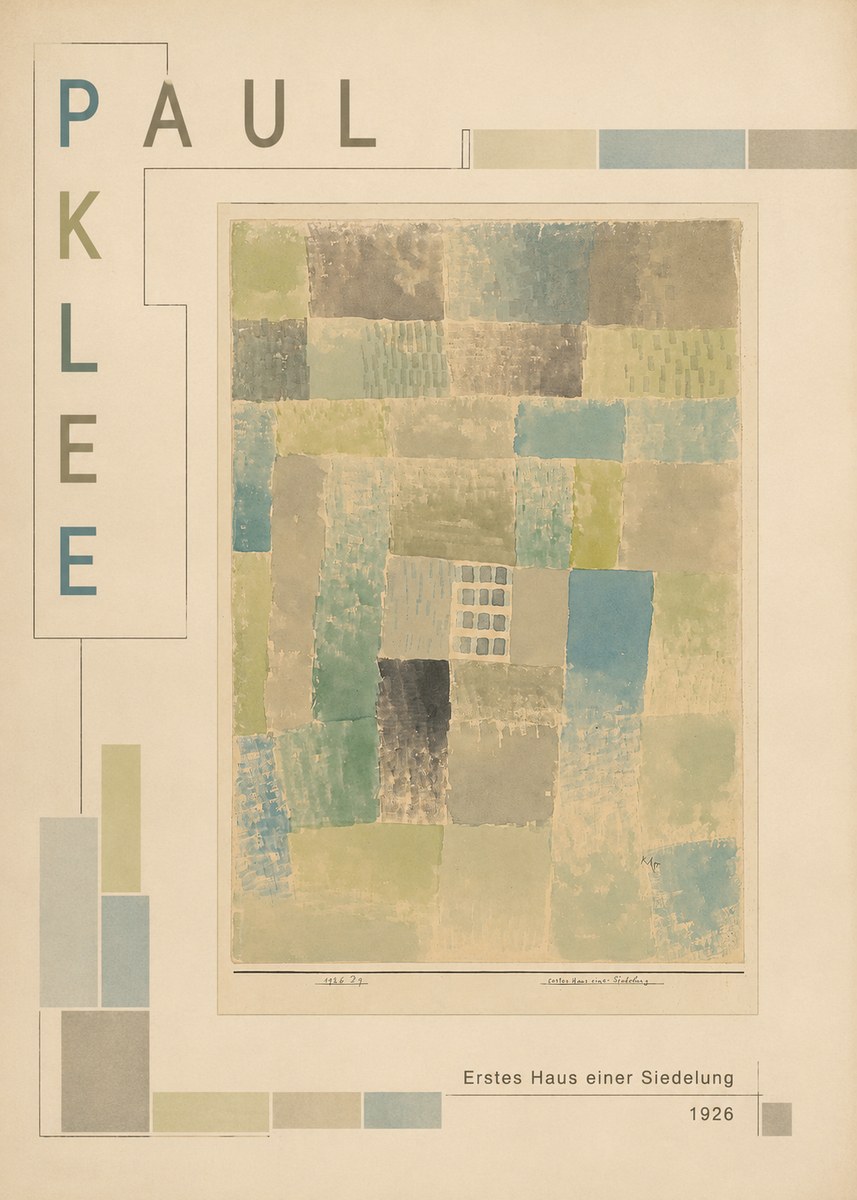 Paul Klee Erstes Haus Einer Siedelung No3 - Póster