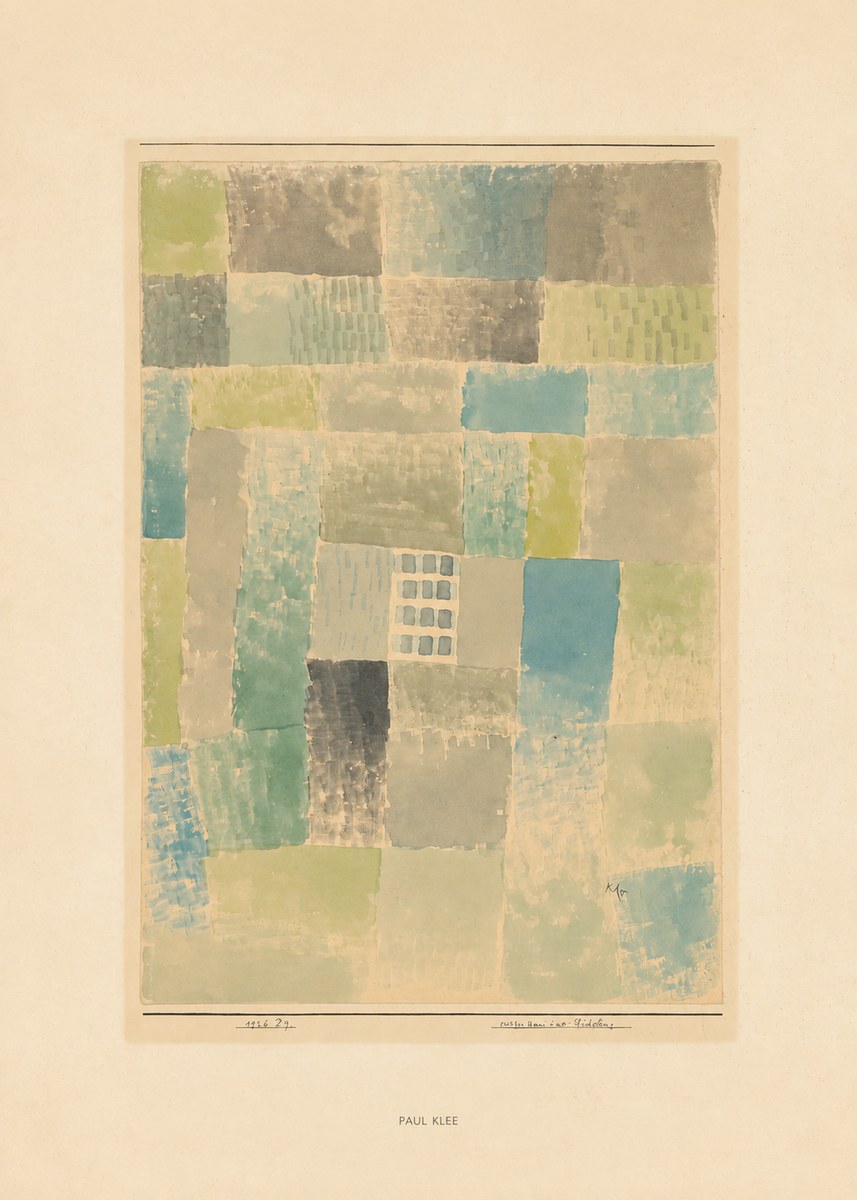 Paul Klee Erstes Haus Einer Siedelung No6 - Póster