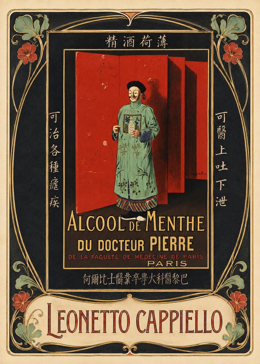 Leonetto Cappiello Alcool De Menthe Du Docteur Pierre No3 - Póster