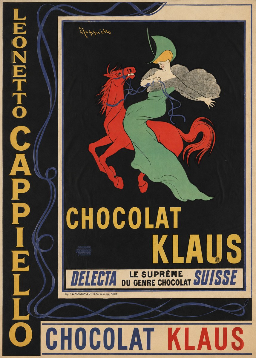 Leonetto Cappiello Chocolat Klaus III No4 - Póster