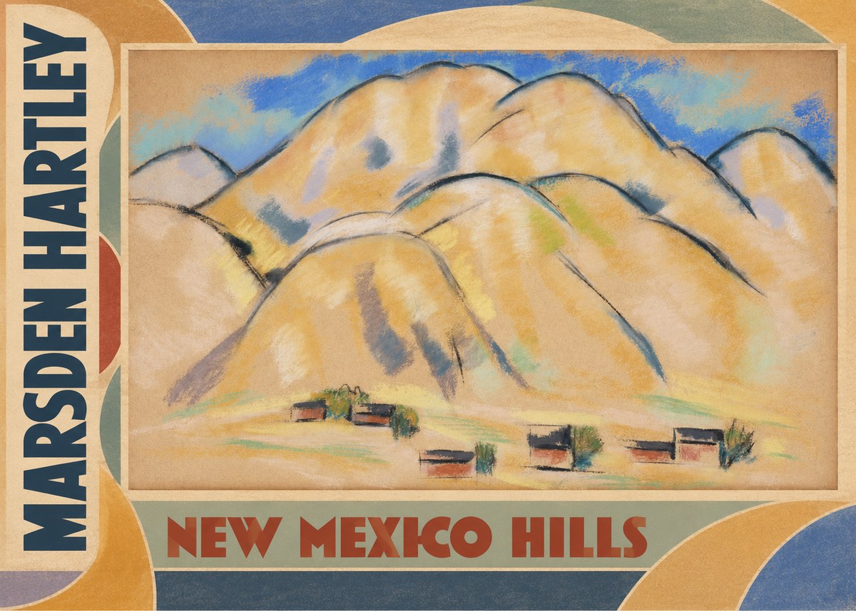 Marsden Hartley New Mexico Hills No3 - Póster