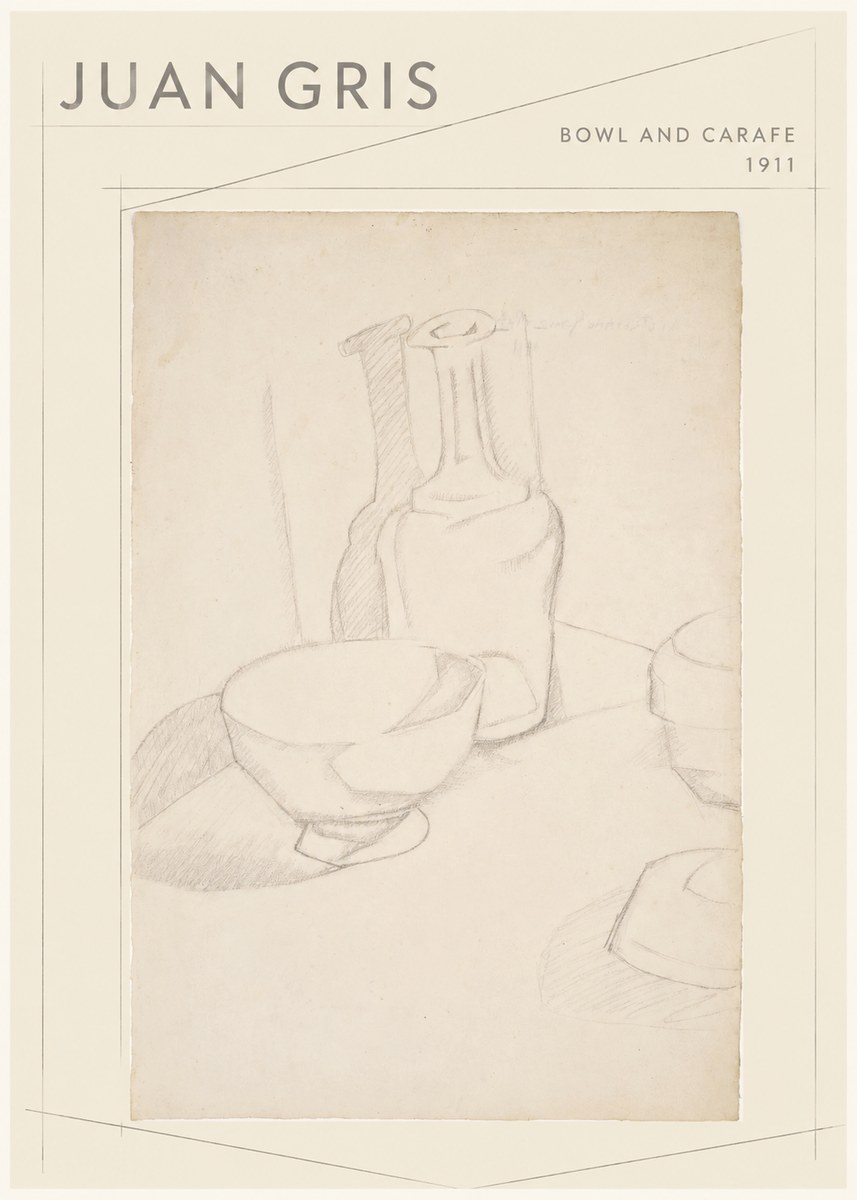 Juan Gris Bowl and Carafe No1 - Póster