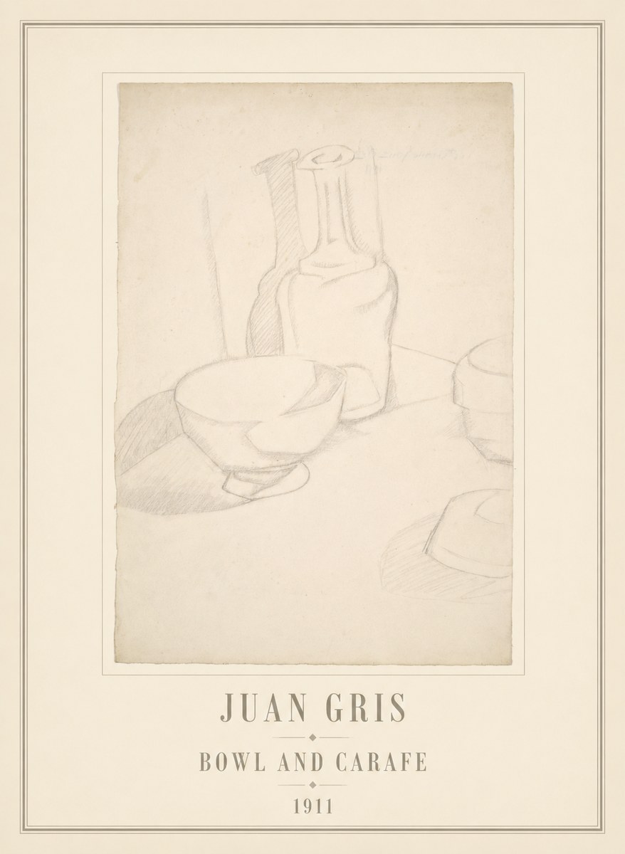 Juan Gris Bowl and Carafe No6 - Póster