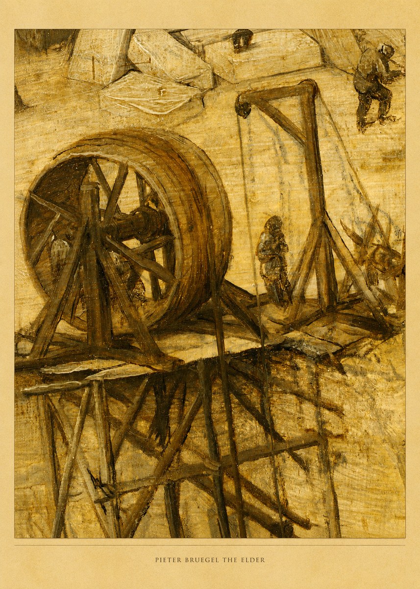 Pieter Bruegel The Tower of Babel XX No5 - Póster