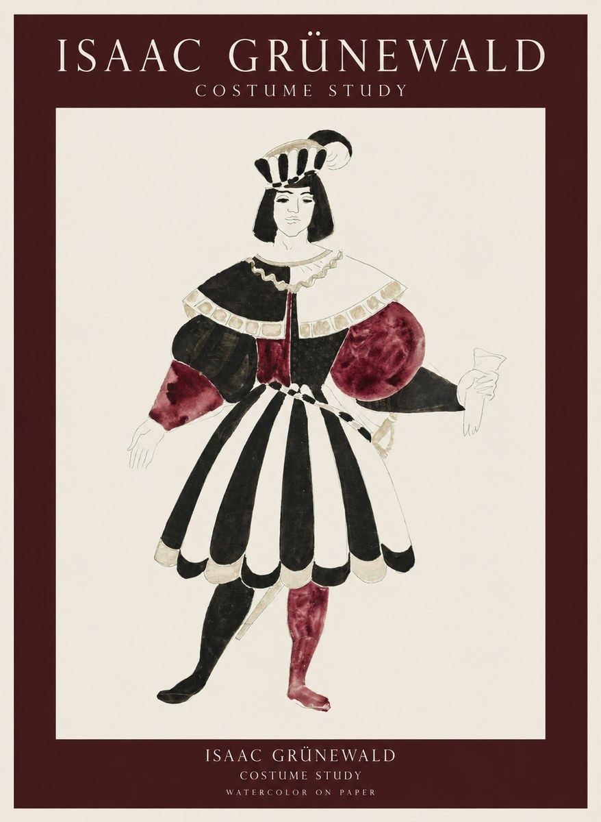 Isaac Grünewald Costume Study VIII No1 - Póster