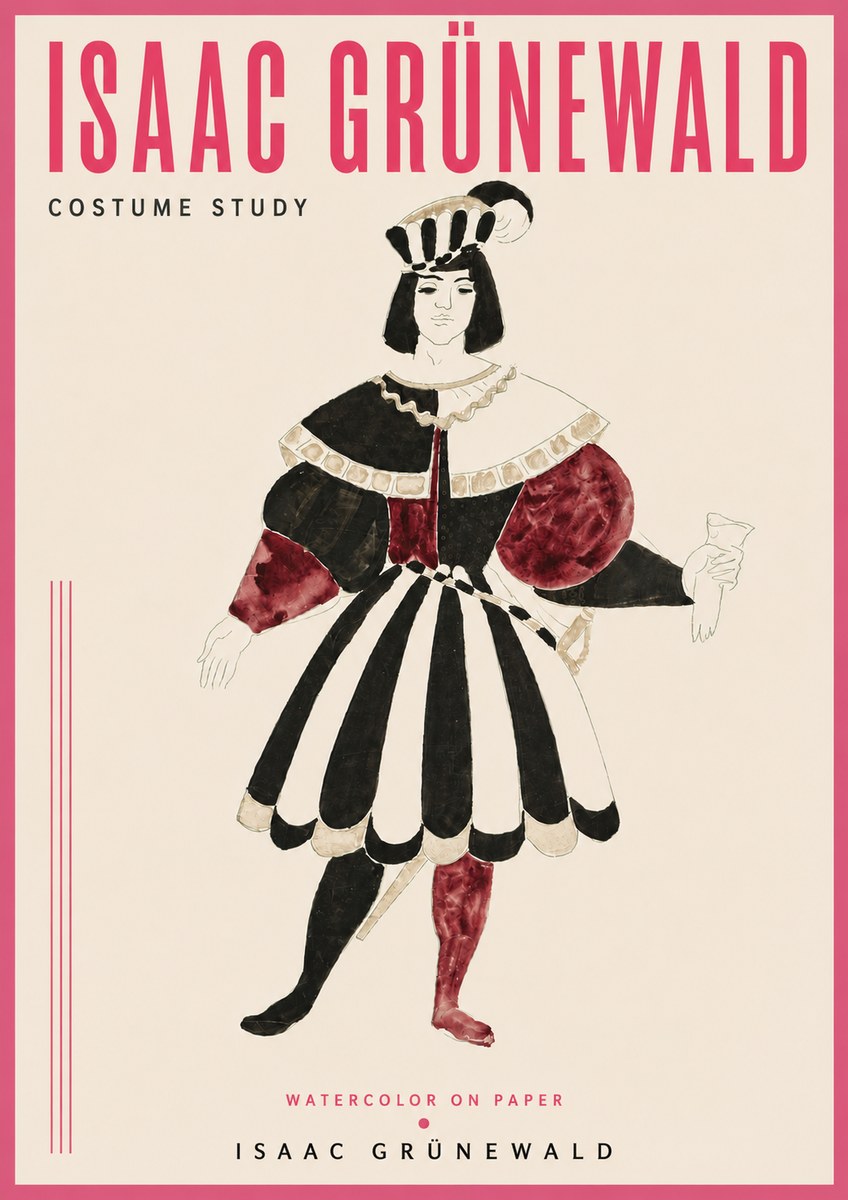Isaac Grünewald Costume Study VIII No4 - Póster