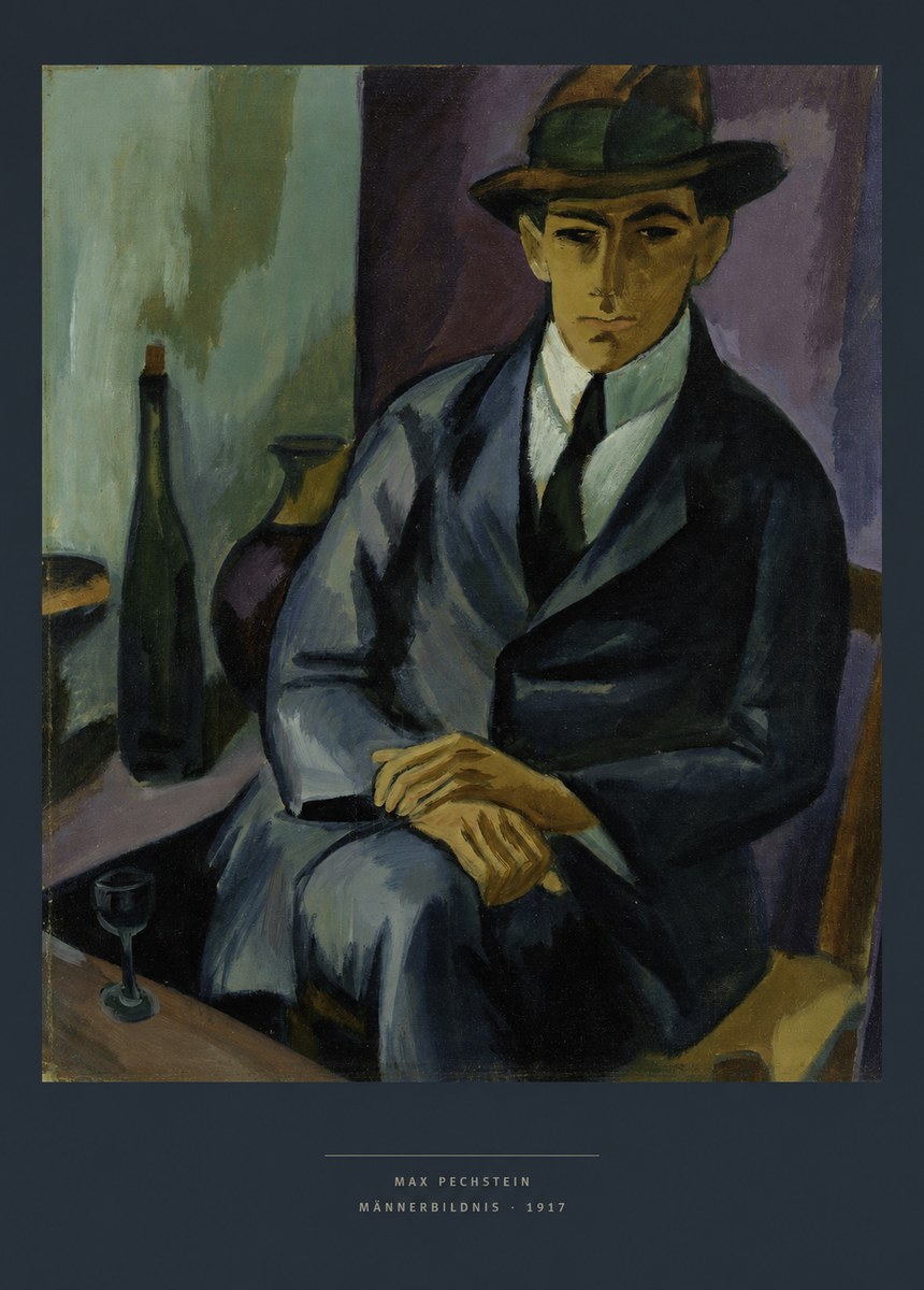 Max Pechstein Männerbildnis • 1917 No6 - Póster