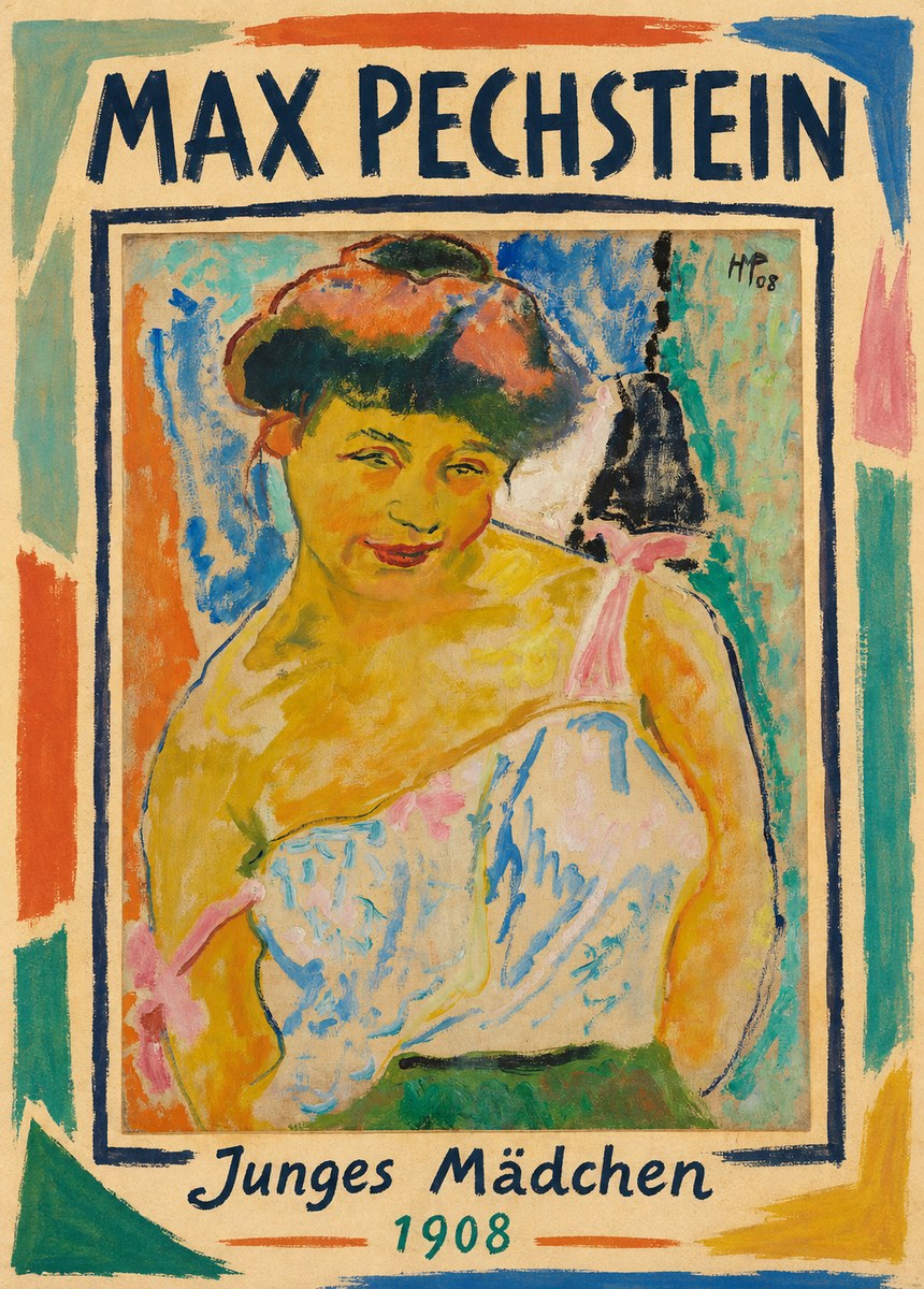 Max Pechstein Junges Mädchen No1 - Póster