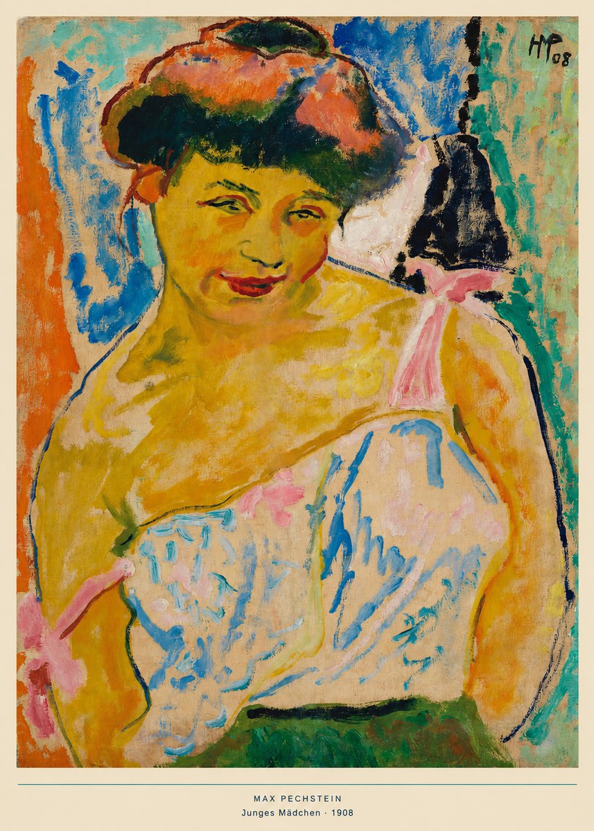 Max Pechstein Junges Mädchen No6 - Póster
