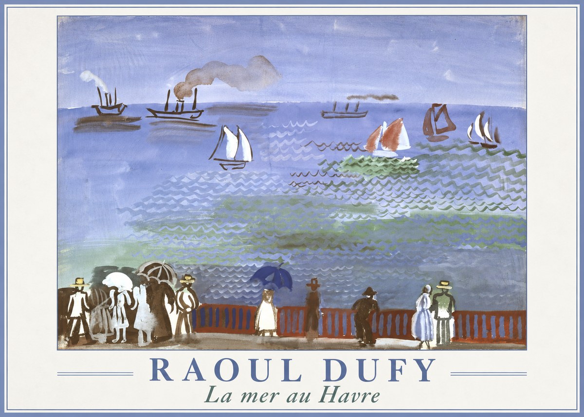 Raoul Dufy La Mer Au Havre No1 - Póster