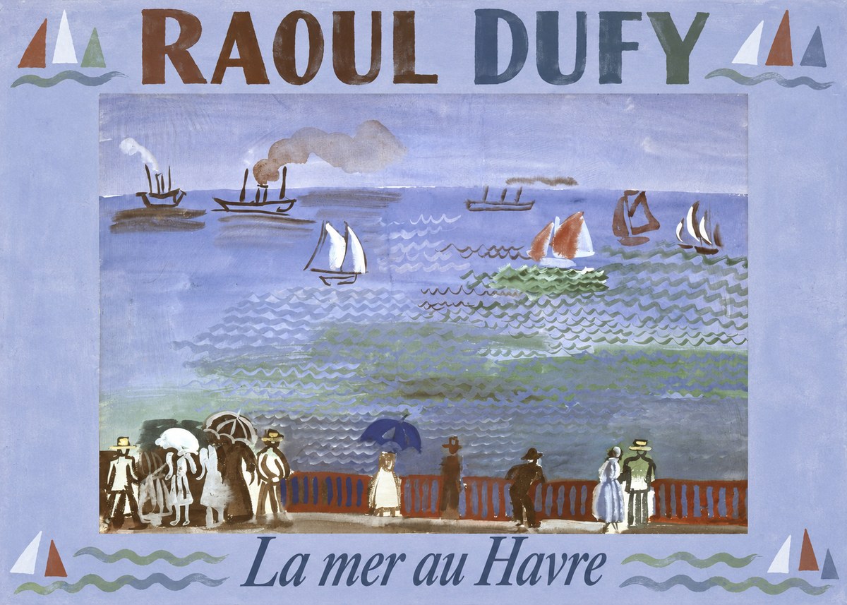 Raoul Dufy La Mer Au Havre No5 - Póster