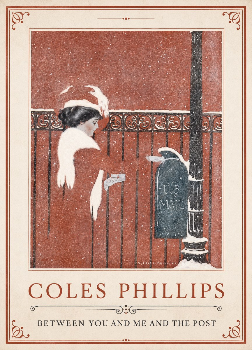 Coles Phillips Between You and Me and the Post No1 - Póster