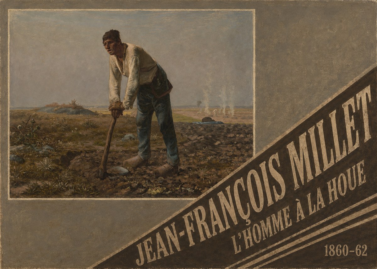 Jean-François Millet L'homme À La Houe No5 - Póster