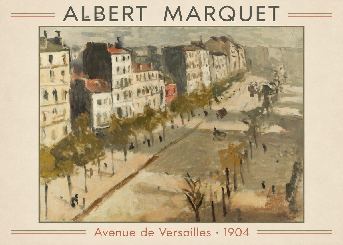 Albert Marquet Avenue De Versailles · 1904 No1 - Póster