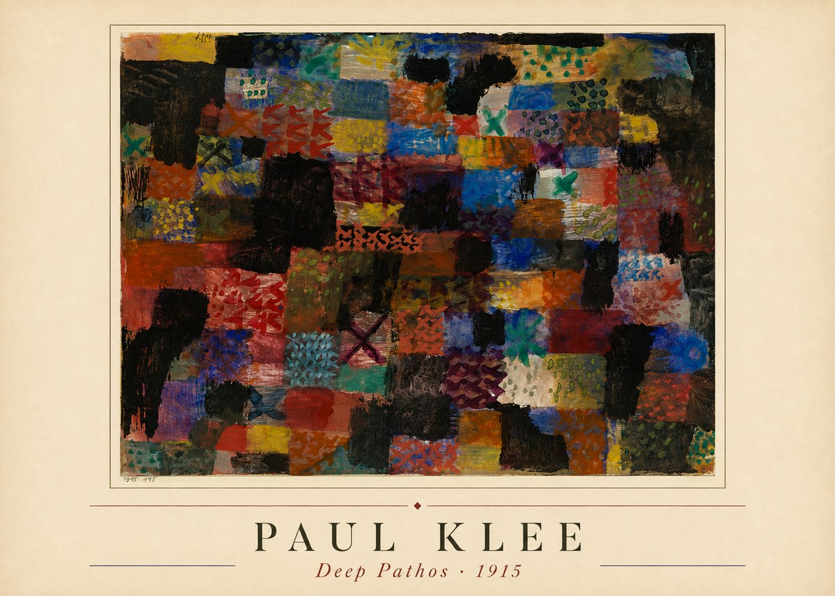 Paul Klee Deep Pathos No1 - Póster