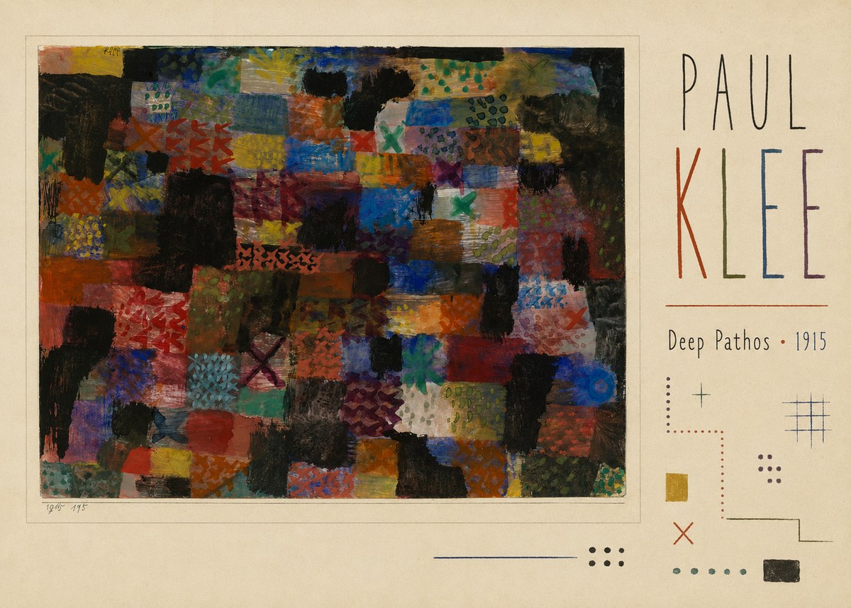 Paul Klee Deep Pathos No3 - Póster