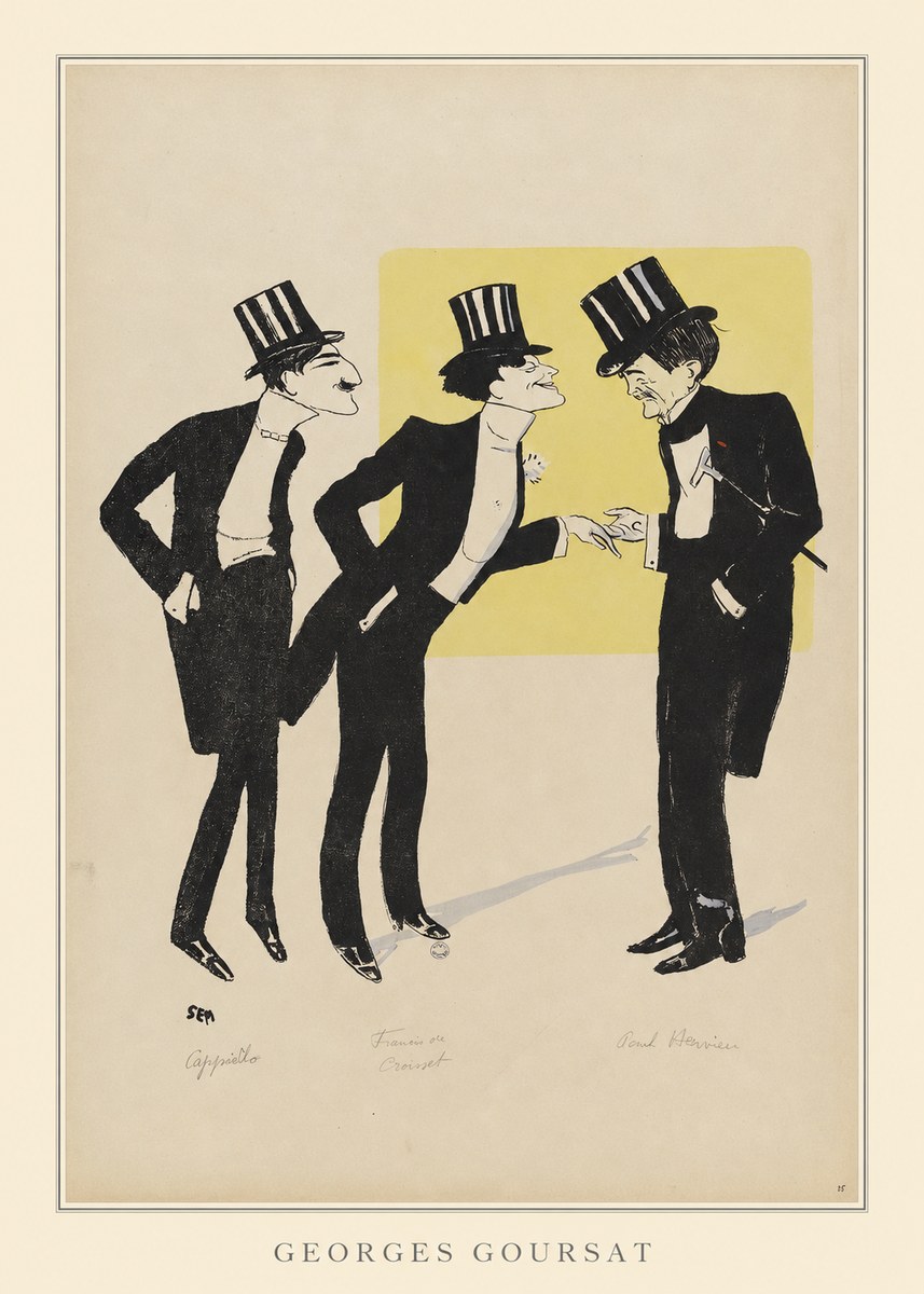 Georges Goursat Capiello, Fraxin De Crouset, Poul Hervieu No5 - Póster